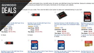 Cheap SanDisk Flash Storage, Today Only On Amazon